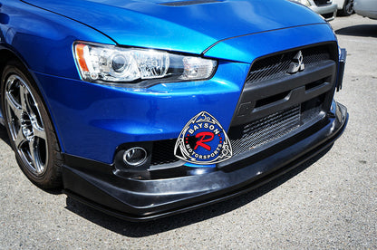 VT Style Front Lip with Lower Splitter For 2008-2015 Mitsubishi Lancer Evolution-10