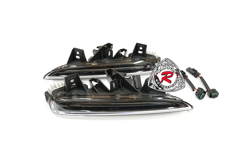GT4 Style Front Bumper with DRL (Without Headlight Washer Holes) For 2013-2016 Porsche Cayman/Boxster (981)