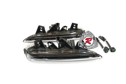 GT4 Style Front Bumper with DRL (Without Headlight Washer Holes) For 2013-2016 Porsche Cayman/Boxster (981)