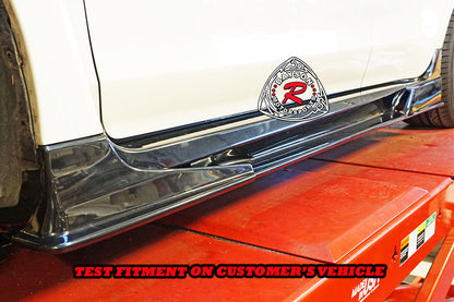VR-II Style Side Skirts with Side Air Shroud Bundle For 2015-2021 Subaru WRX/WRX Sti