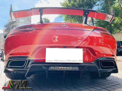 RT Style Carbon Fiber Rear Replacement Diffuser Fits For 2015-2021 Mercedes-Benz C190 GT GTS Only