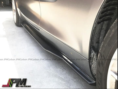 RT Style Carbon Fiber Side Skirt Add-on Lips Fits For 2015-2021 Mercedes-Benz C190 GT GTS Only