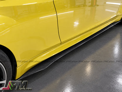 [JPMCarbon] Carbon Fiber Side Skirts Add-On Lip Fits For 2019-2021 Mercedes-Benz C257 Pre-facelift CLS-Class Sedan Only