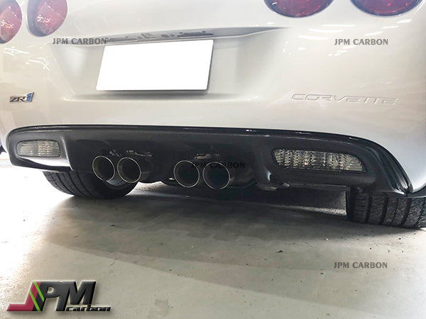 ZR1 Style Carbon Fiber Rear Diffuser Fits For 2005-2013 Corvette C6 Z06 ZR1