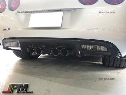 ZR1 Style Carbon Fiber Rear Diffuser Fits For 2005-2013 Corvette C6 Z06 ZR1