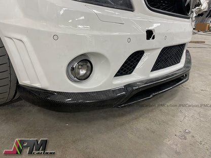[JPMCarbon] CS  Style Carbon Fiber Front Bumper Add-on Lip Fits For 2008-2011 Mercedes-Benz W204 Pre-Facelift C63 Sedan
