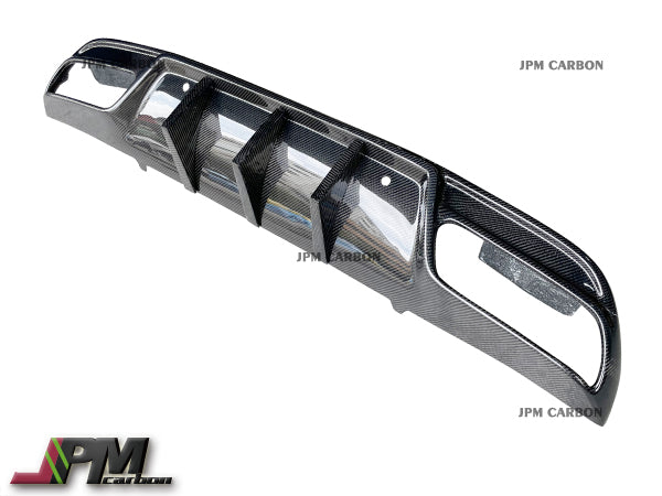 Big Fins Style Carbon Fiber Rear Diffuser Fits For 2015-2020 Mercedes-Benz W205 C63 C63S Sedan