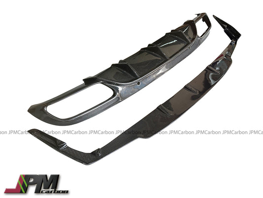 [JPMCarbon] ED1 Style Carbon Fiber Rear Diffuser Fits For 2015-2020 Mercedes-Benz C205 C-Class Coupe w/ AMG Sport Package & C63 C63S Coupe