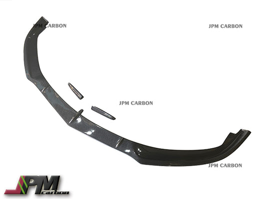 ED1 Style Carbon Fiber Front Bumper Add-on Lip Fits For 2015-2021 Mercedes-Benz W205 C63 Only