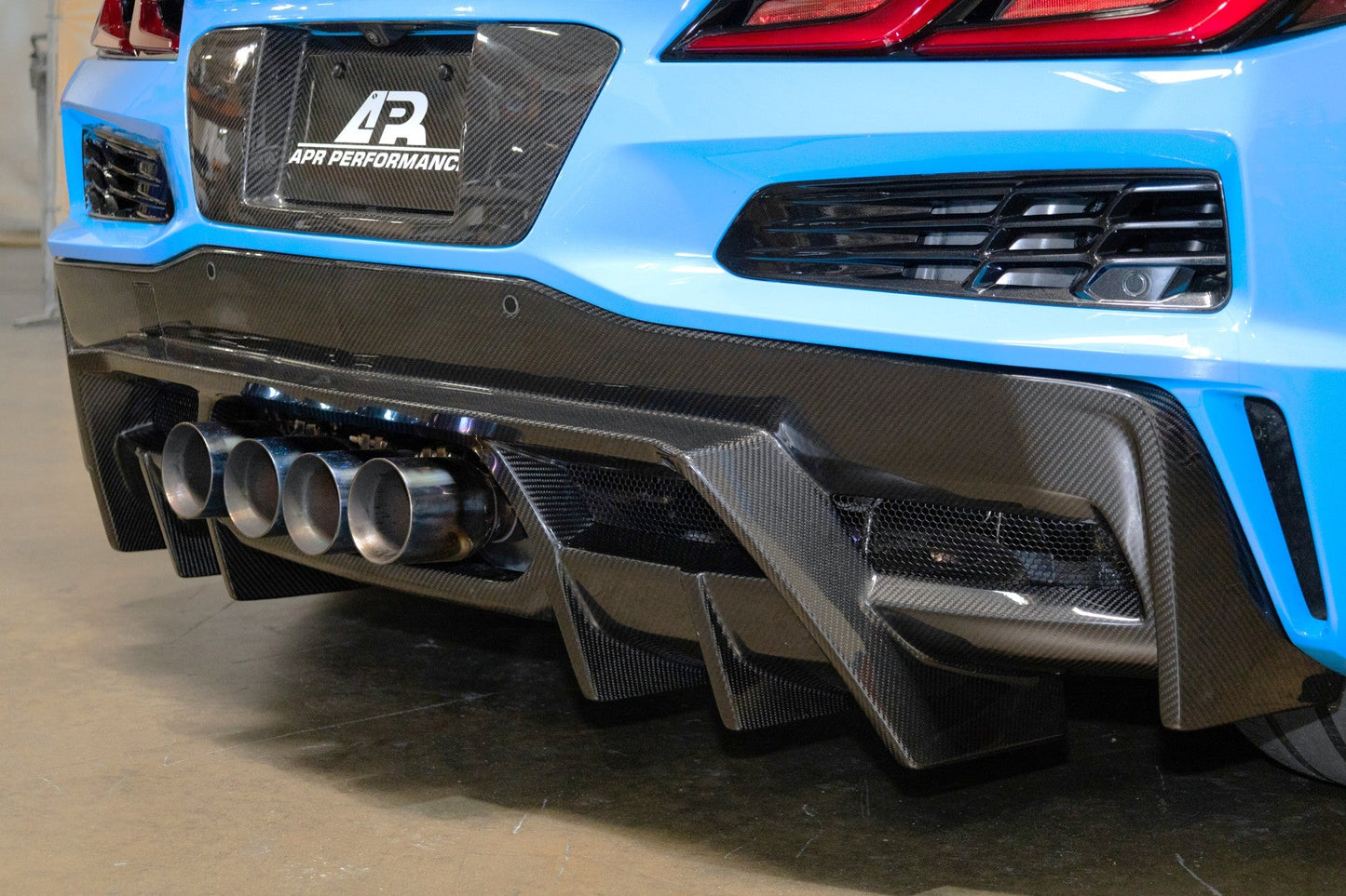 Chevrolet Corvette C8 Z06, ERAY, ZR1, Grand Sport Carbon Fiber Rear Diffuser