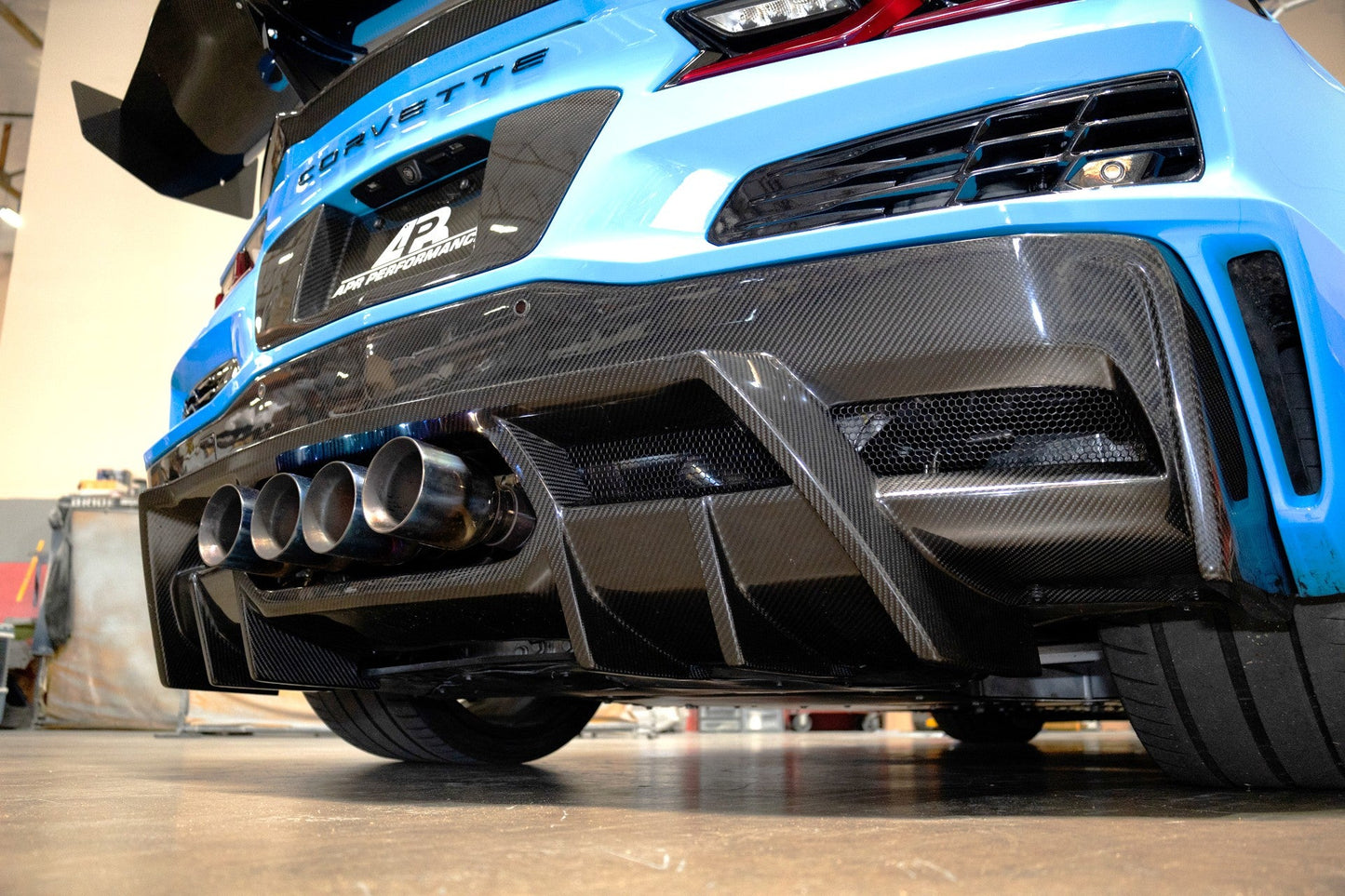Chevrolet Corvette C8 Z06, ERAY, ZR1, Grand Sport Carbon Fiber Rear Diffuser