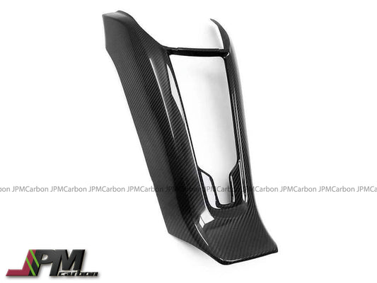 Dry Carbon Console Waterfall Wireless Phone Charger Trim Cover Fits For 2020-2025 Chevrolet Corvette C8 Only