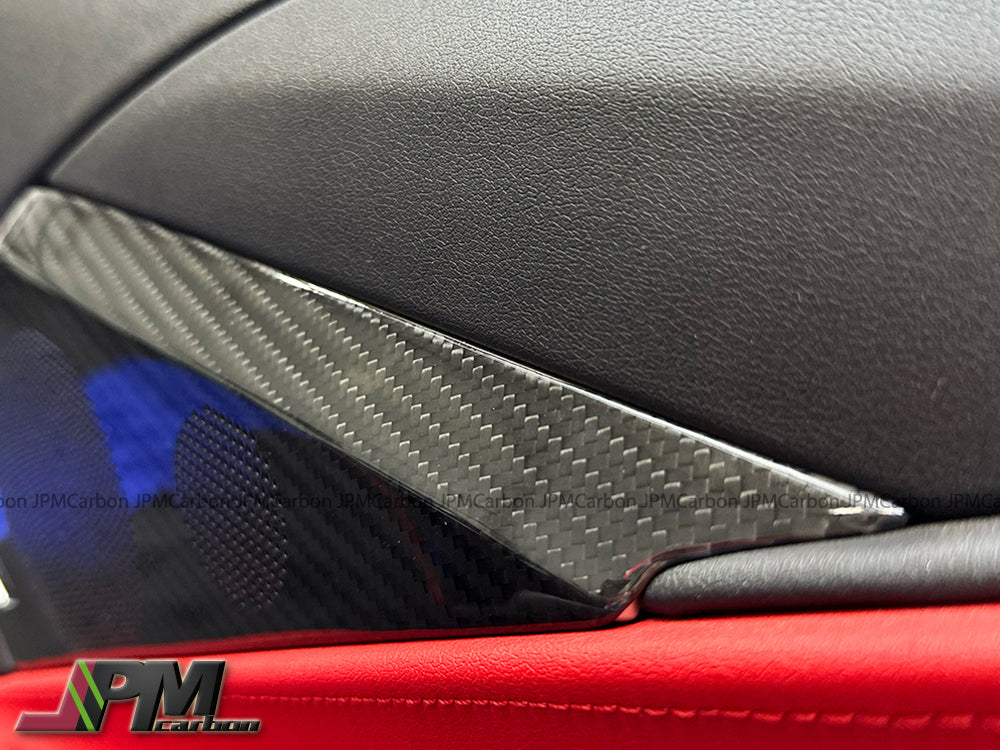 Dry Carbon Door Audio Speaker Panel Covers Fits For 2020-2025 Chevrolet Corvette C8 Only