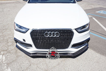Front Bumper Canards (Carbon Fiber) For 2013-2016 Audi A4 S-Line/S4 (B8.5)