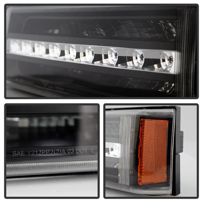 SPYDER Xtune Chevy Silverado 03-06 / Avalanche 02-06 LED Bumper Lights Black CBL-JH-CS03-LED-BK 9027482