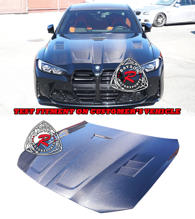VT Style (Carbon Fiber) Hood For 2021-2025 BMW M3 (G80)/M4 (G82/G83)