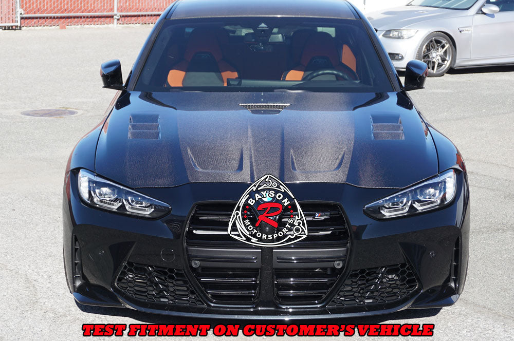 VT Style (Carbon Fiber) Hood For 2021-2025 BMW M3 (G80)/M4 (G82/G83)