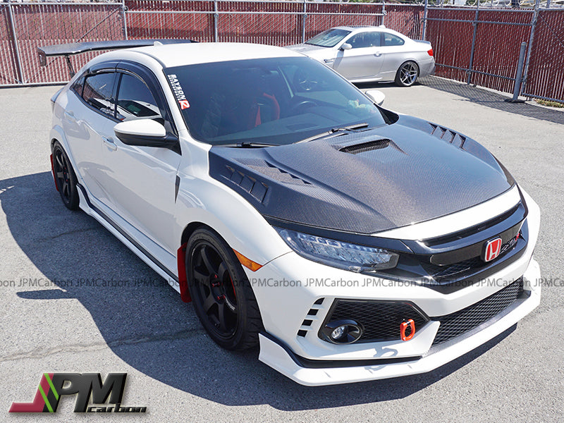 MU Style (Carbon Fiber) Hood For 2017-2021 Honda Civic Type R (FK8)