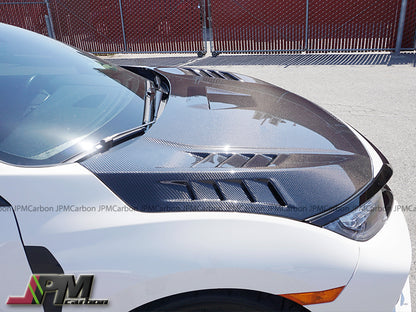 MU Style (Carbon Fiber) Hood For 2017-2021 Honda Civic Type R (FK8)