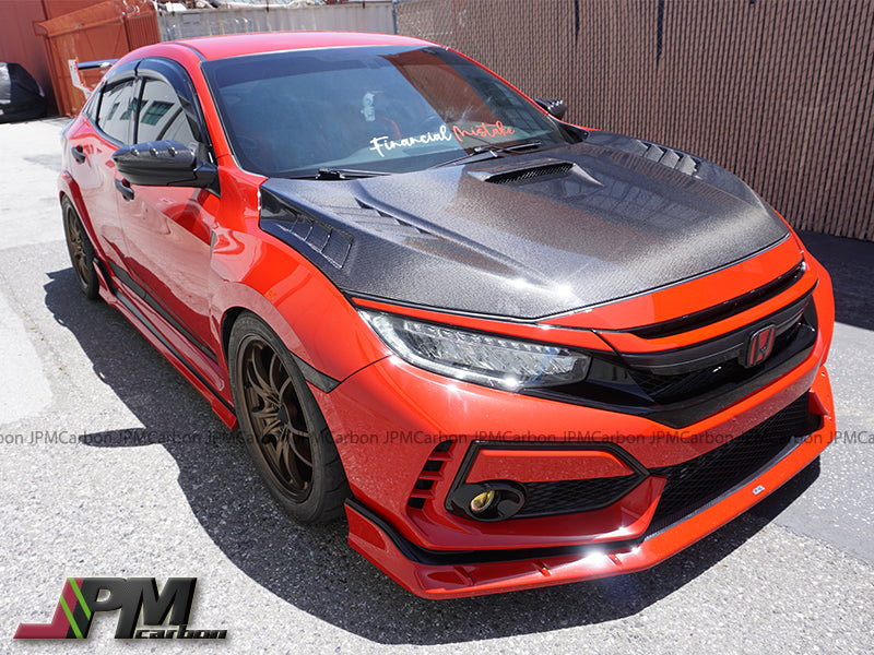 MU Style (Carbon Fiber) Hood For 2017-2021 Honda Civic Type R (FK8)