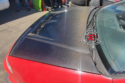 JS Style (Carbon Fiber) Hood For 1992-1995 Honda Civic 2Dr/3Dr