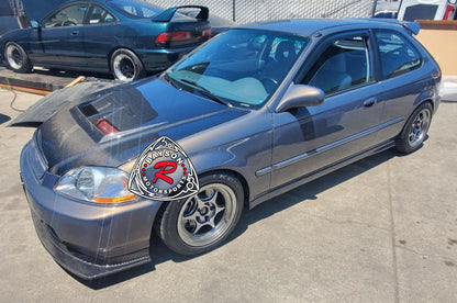 JS Style (Carbon Fiber) Hood For 1996-1998 Honda Civic 2Dr/3Dr/4Dr