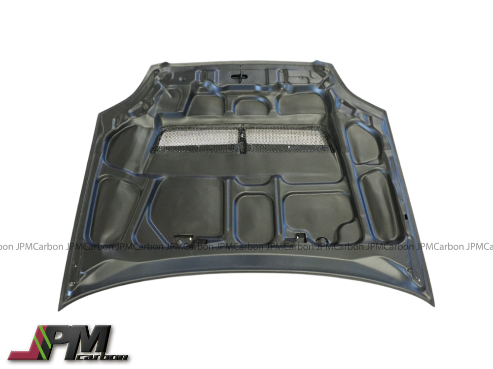 [JPMCarbon] JS Style (Carbon Fiber) Hood without Nozzle Holes For 1999-2000 Honda Civic 2Dr/3Dr/4Dr