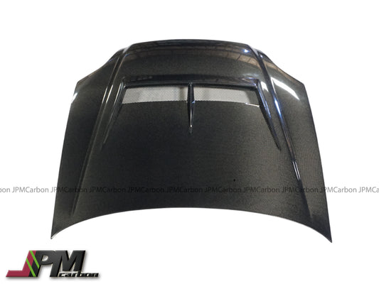 [JPMCarbon] JS Style (Carbon Fiber) Hood without Nozzle Holes For 1999-2000 Honda Civic 2Dr/3Dr/4Dr