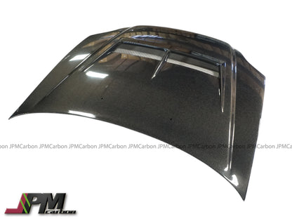 [JPMCarbon] JS Style (Carbon Fiber) Hood without Nozzle Holes For 1999-2000 Honda Civic 2Dr/3Dr/4Dr