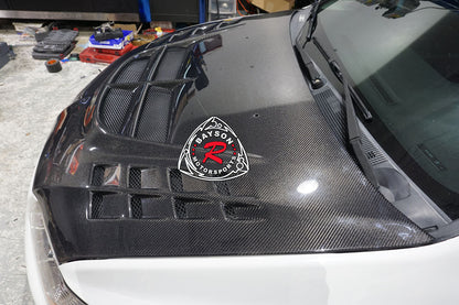 VT Style (Carbon Fiber) Hood For 2003-2007 Mitsubishi Evolution-8/9