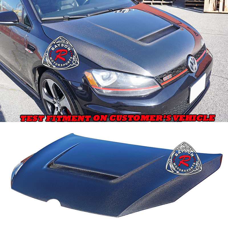 VR Style (Carbon Fiber) Hood For 2015-2020 Volkswagon Golf (MK7/MK7.5)