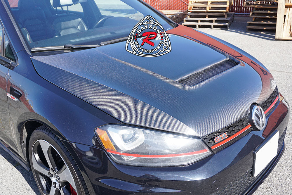 VR Style (Carbon Fiber) Hood For 2015-2020 Volkswagon Golf (MK7/MK7.5)