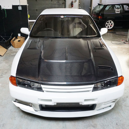 TT Style (Carbon Fiber) Hood For 1990-1994 Nissan GTR (R32)