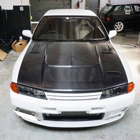 TT Style (Carbon Fiber) Hood For 1990-1994 Nissan GTR (R32)
