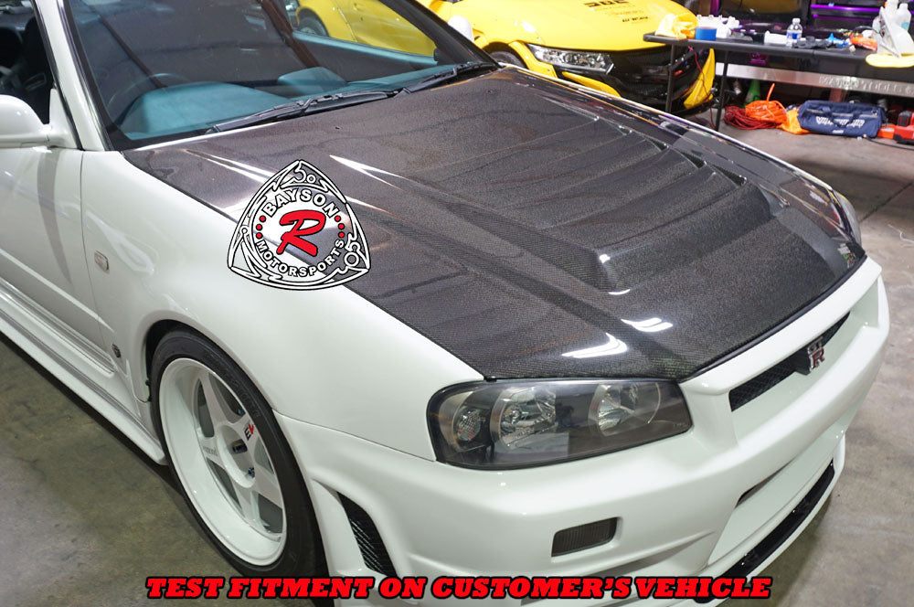 N Style (Carbon Fiber) Hood For 1999-2001 Nissan GTR (R34)