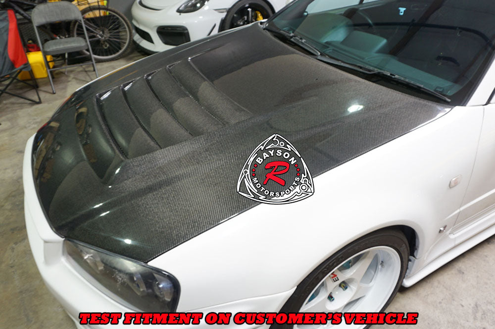 N Style (Carbon Fiber) Hood For 1999-2001 Nissan GTR (R34)
