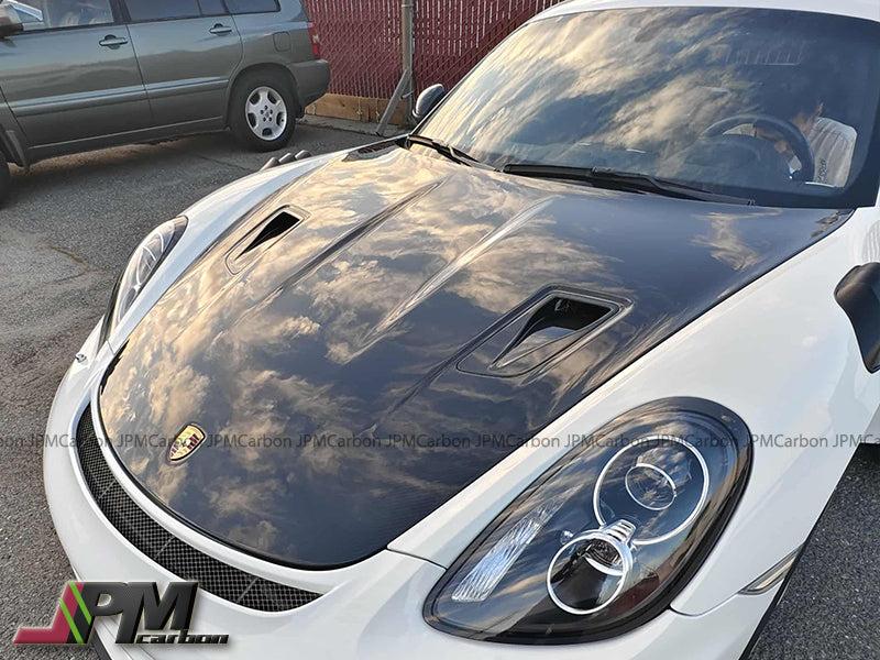 [JPMCarbon] GT3 Style (Carbon Fiber) Hood For 2012-2025 Porsche (718/981/991.1/991.2)