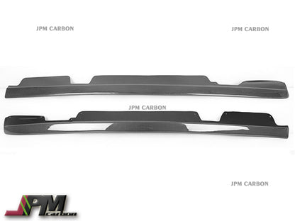 Z06 Style Carbon Fiber Side Skirt Add-on Lip Fits For 2005-2013 Chevrolet Corvette C6 Z06 ZR1 Only