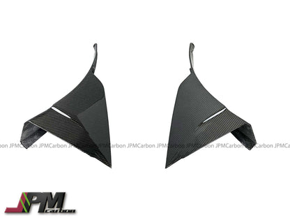 Carbon Fiber Tow Sides Winglets Fits For 2014-2019 Chevrolet Corvette C7 w/ Replica ZR1 Bumper