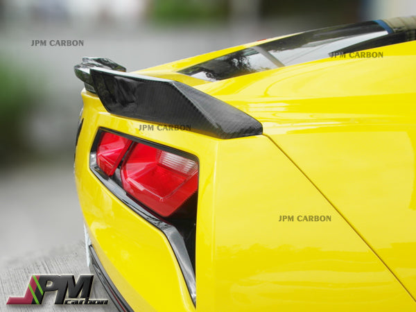 JPM Carbon Fiber Trunk Spoiler Fits For 2014-2019 Chevrolet Corvette C7 Only