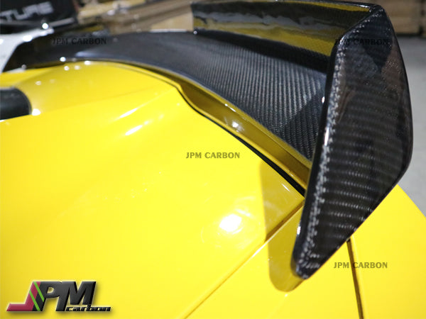 Z51 Stage 2 Style Carbon Fiber Trunk Spoiler Fits For 2014-2019 Chevrolet Corvette C7 Only