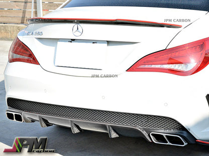 [JPMCarbon] Carbon Fiber Rear Add-on Diffuser for FOR 2013-2016 Mercedes-Benz W117 CLA45 Only