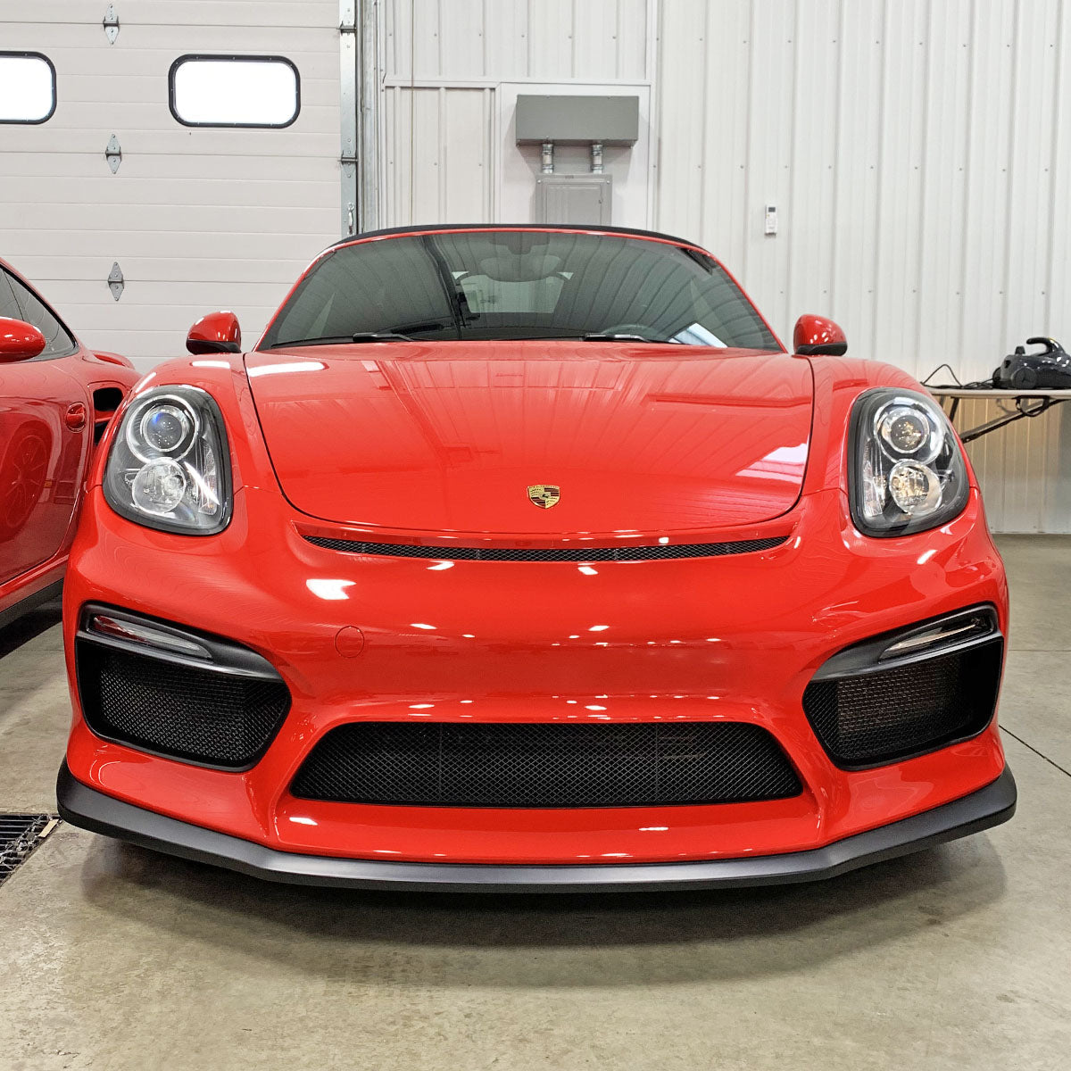 GT4 Style Front Bumper with DRL (Without Headlight Washer Holes) For 2013-2016 Porsche Cayman/Boxster (981)
