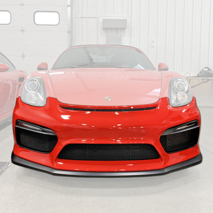 GT4 Style Front Bumper with DRL (Without Headlight Washer Holes) For 2013-2016 Porsche Cayman/Boxster (981)