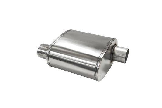 CORSA Performance Corsa Custom Sport Muffler 304SS 2.5in Offset In / 2.5in Offset Out 10in Length CP2500S