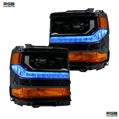 Chevrolet Silverado Multicolor Flow Series DRL Boards (2016-2018)