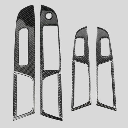 JDMuscle [18-21 WRX/STI] P&S Series Carbon Fiber Front Door Switch Panel and Rear Door Switch Panel