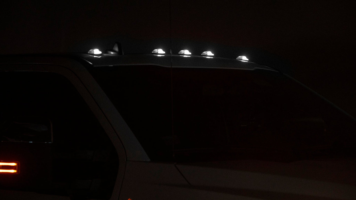 OLM Cab Light Replacement Set (Clear Lens/White Light) - 2017-2022 Ford Super Duty F250/F350