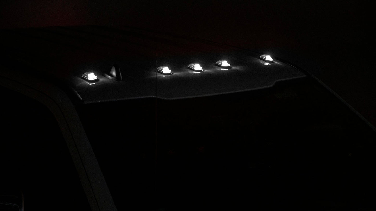 OLM Cab Light Replacement Set (Clear Lens/White Light) - 2017-2022 Ford Super Duty F250/F350