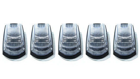 OLM Cab Light Replacement Set (Clear Lens/White Light) - 2017-2022 Ford Super Duty F250/F350